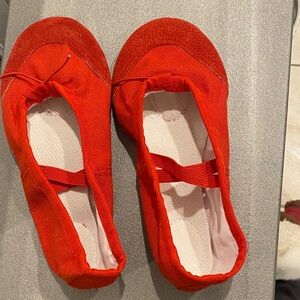 Red Ballet Dance Slippers